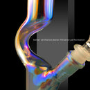 C Type Fancy Water Bottle Pipe Beaker Glass Joint Pipes Bubblers for Smoking Recycler T obacco Water H ookah Pen