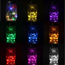 Christmas light Solar Power Hanging Glass Jar Lamp 8 LED Beads Garden Courtyard Landscape Decor Light
