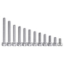 Suleve M4SH4 180Pcs M4 304 Stainless Steel Screw Hex Socket Cap Head 6-35mm Bolt Assortment Kit