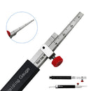 Drillpro Welding Inspection Scale Small Height Gauge HI-LO Dedicated Internal Welding Ruler Metric Size
