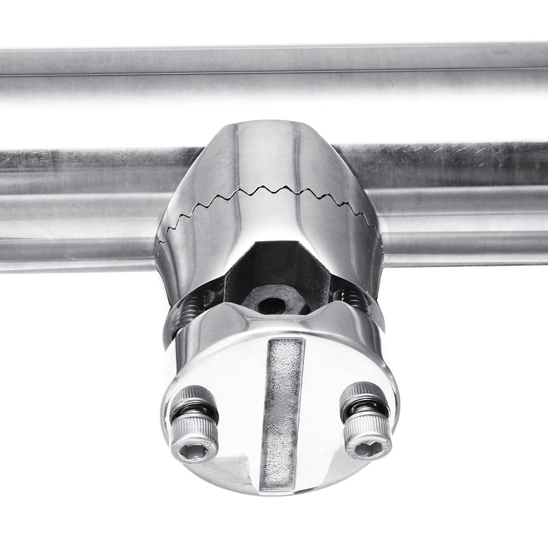 Boat Stainless Steel Fishing Rod Holder Clamp-on For 7/8'''' To 1'''' Rail Mount