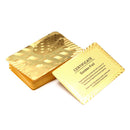 Gold Plastic Coated Playing Cards Poker Game USA National Flag Style