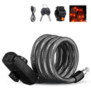 XANES 1.2m Mutifunction Anti-Theft Bike Lock Safe Tail Light Lock Usb Rechargeable Rainproof