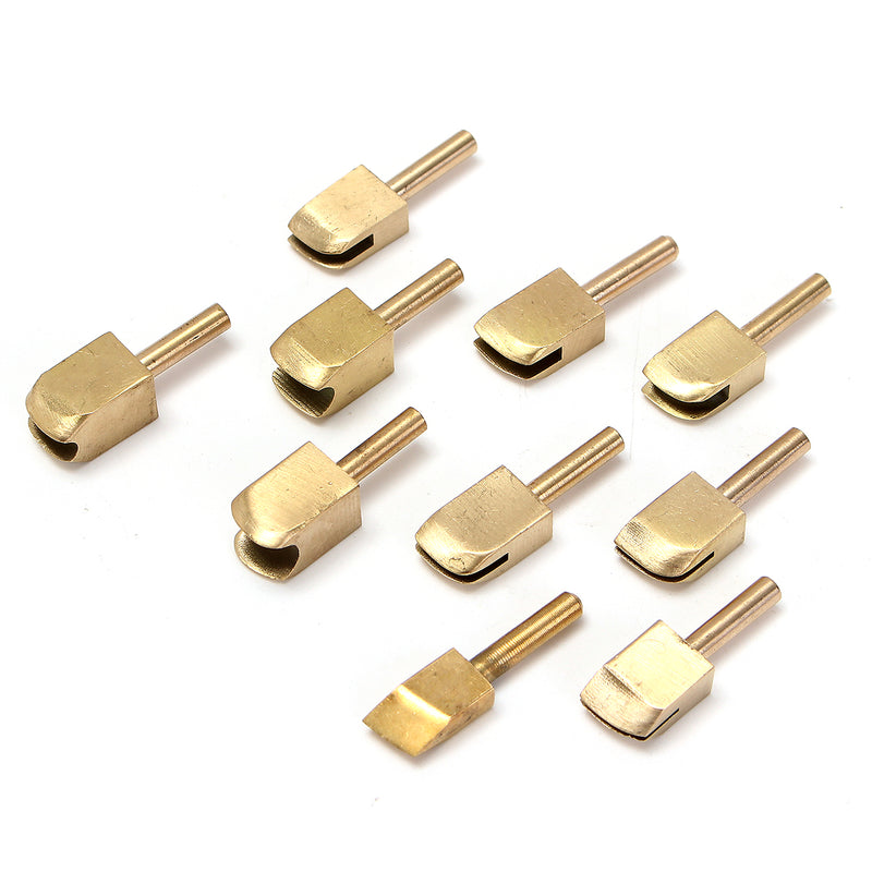 Leather Solder Iron Tip Brass Soldering Iron Tip to Burn the Edge Decorate DIY