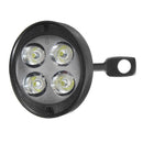 12-80V 16W 4 LED Motrocycle Scooter Headlights Rear View Mirror Light