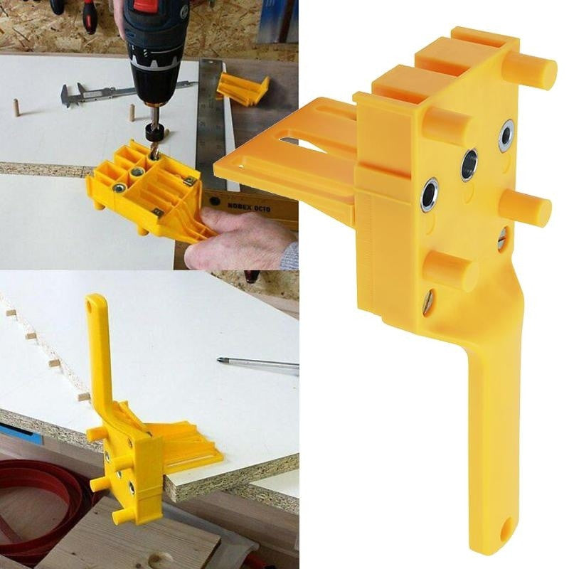 Handheld Dowel Jig ABS Plastic Woodworking Jig Pocket Hole Jig for 6 -10mm Dowel Joints Drilling Guide Tools Woodworking Clamp