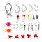 ZANLURE 88pcs Colorful Mixed Fishing Lure Sets Hard Baits/Soft Lures Fake Artificial Bait With Box