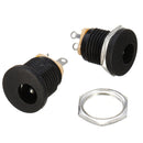 50pcs DC-022 5.5-2.1mm Round Hole Screw Nut DC Power Socket ROHS Internal Diameter 5.5mm