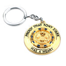 Iron Tony MK1 Reactor Keychain Necklace Energy Block Core Alloy Pendant Movie Peripheral Toys