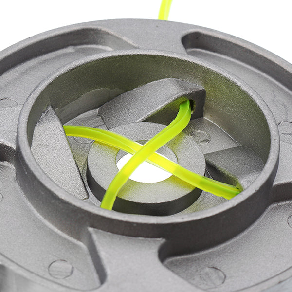 110x15mm Aluminum Grass Trimmer Head with 4 Nylon Lines for Brush Cutter Strimmer Replacement