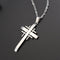 Trendy Silver Gold Men Cross Necklace Stainless Steel Charm Necklaces