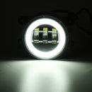 2Pcs 4'' 30W 6LED 6000K 1500LM 10-32V IP67 Round LED Headlights Fog Light Driving Lamps Hi/Low Beam DRL For Jeep Wrangler
