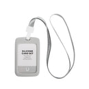 Jordan&Judy JJ-YD0010 1PC Silicone Work Card Holder with Lanyard Employee Name ID Card Cover Work Certificate Identity Badge Holder