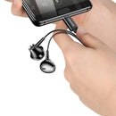 USAMS US-SJ343 EP-35 Digital Signal Type-C Earphone Metal Wired Hi-Fi Headphone with Mic
