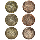 5 Holes Dragon Lotus Incense Burner Holder Retro Censer Plate For Stick Cone