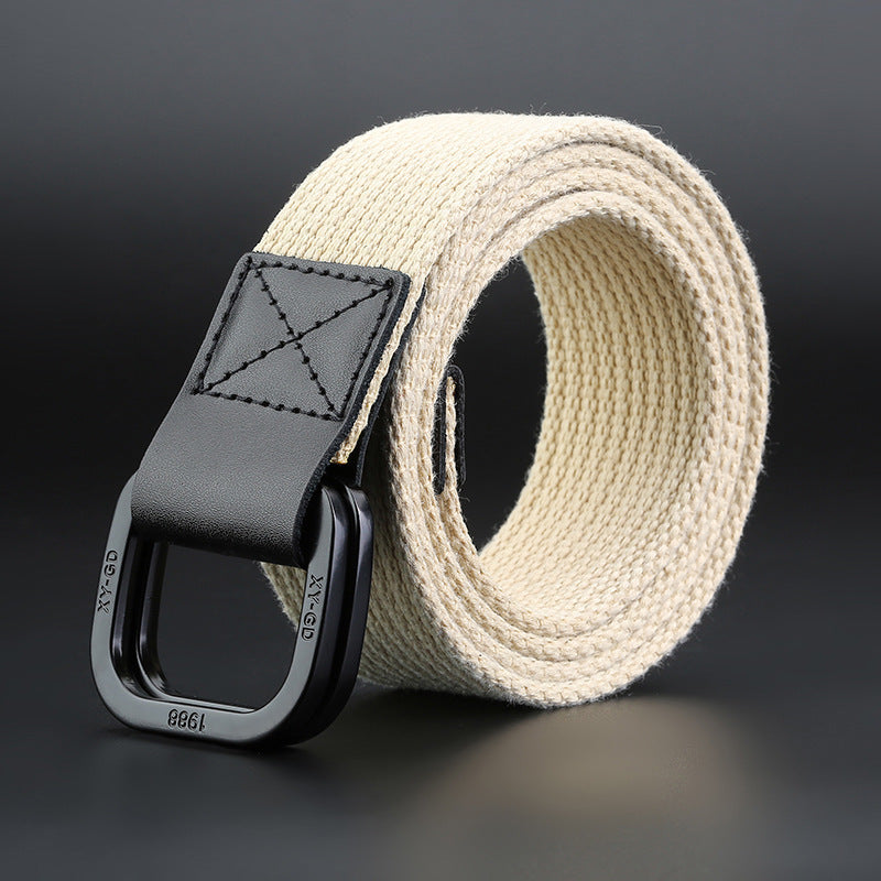 140cm ZANLURE DB02 Punch Free Buckle Canvas Waist Belt Tactical Belt For Outdoor Sports Hunting