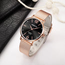 SMEETO Casual Style Women Quartz Watch Fashion Dial Stainless Steel Strap Ladies Dress Wristwatch