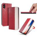 Bakeey Premium Magnetic Flip Card Slot Kickstand Protective Case For iPhone X