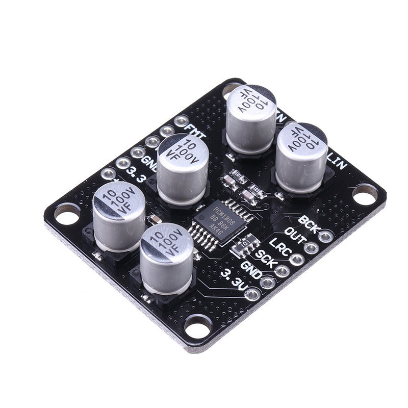 CJMCU-1808 PCM1808 Single-ended Input 99dB SNR Stereo ADC Module Analog Input Decoder 24bit Amplifier Board