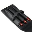 Fountain Pen Roller PU Leather Pouch Pen Case Holder Storage Bag For 3 Pens School Office Supplies