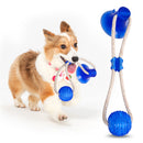 Multifunction Pet Molar Bite Dog Toys Rubber Chew Ball Puppy Suction Cup Dog Biting Toy Cleaning Teeth Safe Soft Elasticity