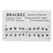 200Pcs/10Packs Mini Metal Dental Orthodontic Brackets 3 Hooks 022" Slot Edgewise Tools