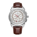 YAZOLE 444 Texture Three Small Dial 24h Display Week Display Men Fashion Quartz Watch