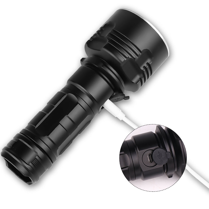 XANES XHP50 L2 3Modes 1500Lumens Super Bright Flashlight LED Flashlight Suit USB Rechargeable with Flashlight 26650 Flashlight Flashlight Led Flashlight 18650 Flashlight Torch