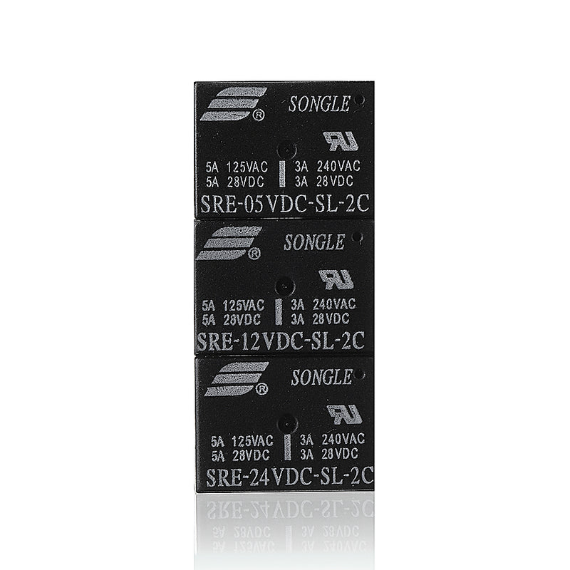 5Pcs SRE-05V 12V 24VDC-SL-2C Relay Module 3A 8PIN