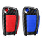 Plastic+Silicone Car Key Case Protector Cover Remote Control Fob for Audi Q3 A1 S3 Q7 A5 TT TTS