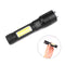 XANES 1295 T6 + COB 1000Lumens 5 Modes USB Rechargeable Telescopic Zoomable LED Flashlight