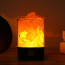 USB Power Supply Natural Himalayan Salt Lamp Unique Crystal Salts Night Light Home Bedroom Lighting