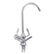 1/4'' 304 Stainless Steel Reverse Osmosis Mixer Tap 360 Degree Rotation Double Handle Switch Swivel Spout Gooseneck Drinking Water Filter Faucet