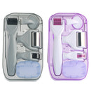 6 in1 Derma Titanium Roller Kit Micro Needle Therapy Massager 0.5/1.0/1.5/2.0mm