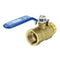 TMOK 3/8" 1/2" 3/4" Brass Ball Valves Two Piece Inline Lever Handle BSP Male x Female Thread