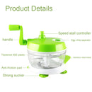 KCASA KC-FPM18 Multi-function Kitchen Manual Food Processor Household Meat Grinder Vegetable Chopper