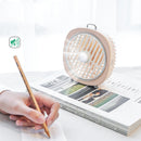 IPRee 5V 4W Mini USB Desktop Fan 3 Cooling Wind Speed Cooler LED Night Light Outdoor Travel