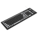 Portable Flexible Waterproof Soft Silicone Keyboard 103 Keys Foldable Numeric Keypad For Mac Android Laptop PC