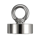 48/60/67/75mm 80-400KG Neodymium Recovery Magnet Double Ring Hook Hunting Fishing Magnet with 10M Rope