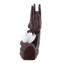 Hand Ceramic Backflow Waterfall Smoke Incense Burner Censer Holder Decor + Cones