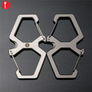 Outdoor Multifunctional Camping Quickdraw S-type Keychain Survival Tool Carabiners Hanging Buckle