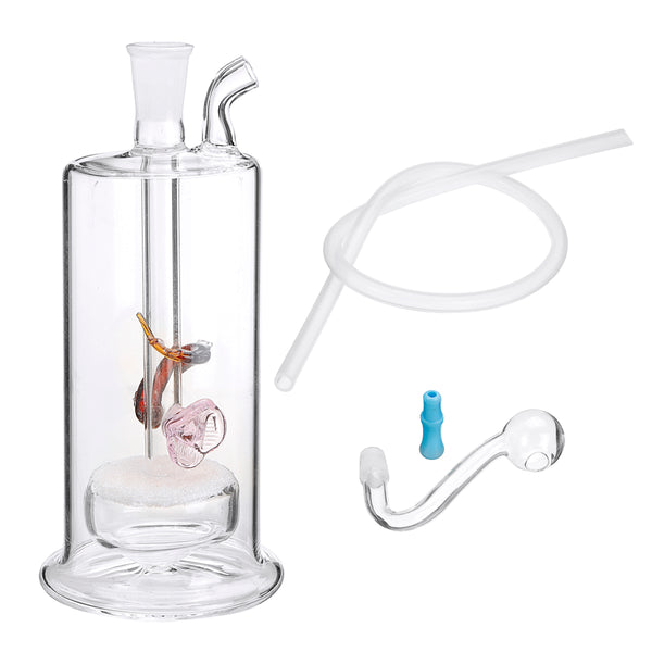 Water Glass Pipes Mute Pot Glass Pipette Silent Pot With Mute layer