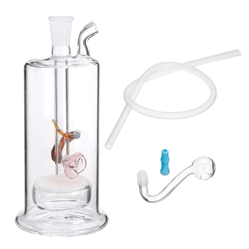 Water Glass Pipes Mute Pot Glass Pipette Silent Pot With Mute layer