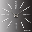 Creative Personality Simple Fashion Wall Clock 3d Acrylic Mirror Wall Stickers Clock Living Room Diy Wall Clock