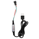 0.5M/1M/2M/3M/4M/5M DC5V USB RGB 5050 WS2812 Waterproof LED TV Back Strip Light+Remote Control Kit