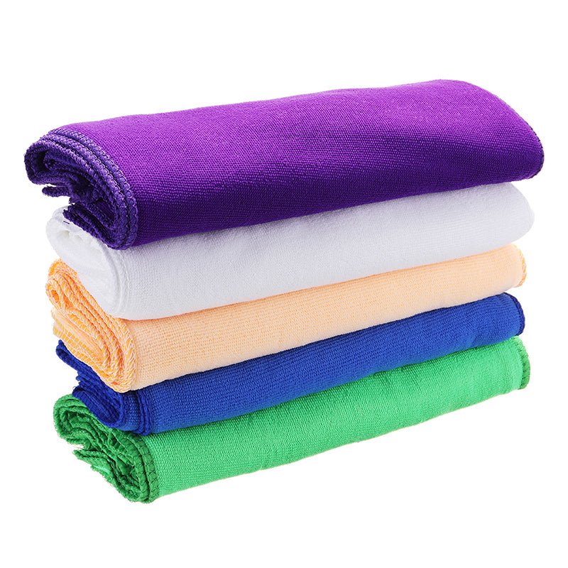 11 Inch 50 Pcs Microfiber Cleaning Cloth Kitchen Camping Wash Dry Clean Polish Cloth Towel