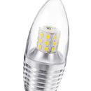 E14 5W 7W 9W 12W SMD 2835 Sliver LED Candle Light Bulb Chandelier Lighting AC85-265V