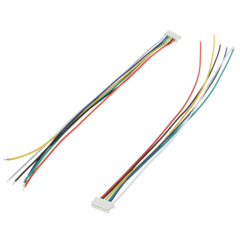 Excellway Mini Micro JST 1.5mm ZH 6-Pin Connector Plug and Wires Cables 15cm 10 Set