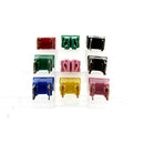 9Pcs 30-100A ABS+Copper Auto Male Female Fuse 7 Colors PAL Replacement Accessories