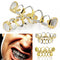 24k Gold Teeth Grill Plated Mouth Grills Bling Hip Hop Top Bottom Grill Set Dental Tools